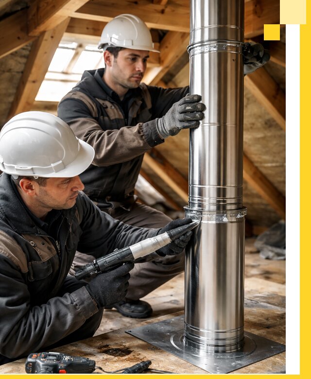 Монтаж дымоходов для каминов в Балашихе с гарантией качества