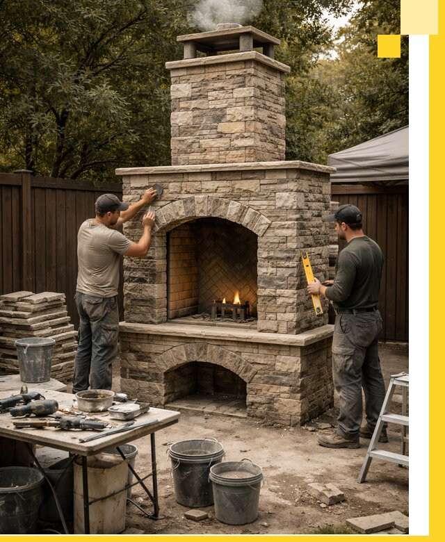 Проектирование и установка уличных каминов в Балашихе