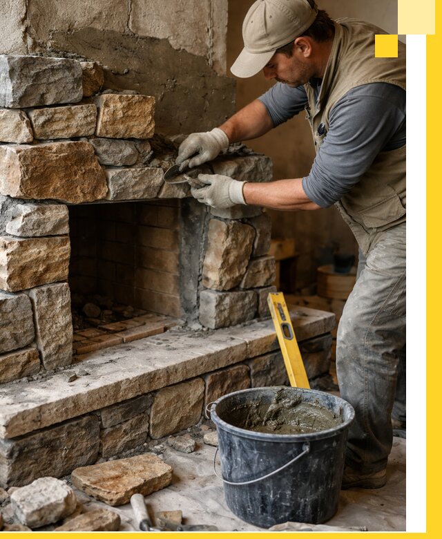 Изготовление и установка каменных каминов под ключ в Балашихе