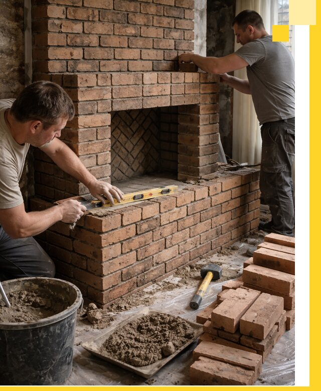 Изготовление и установка кирпичных каминов в Балашихе