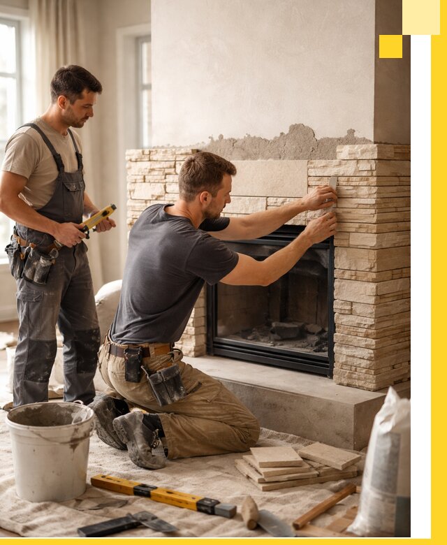 Установка и монтаж каминов для загородного дома в Балашихе