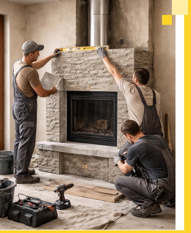 Профессиональный монтаж каминов под ключ в Балашихе для дома