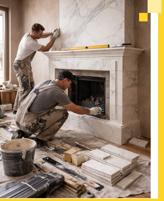 Отделка каминов в Балашихе качественные облицовочные работы