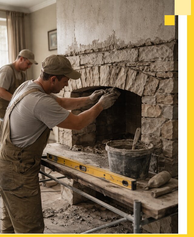 Изготовление каминов под ключ в Балашихе, монтаж и отделка