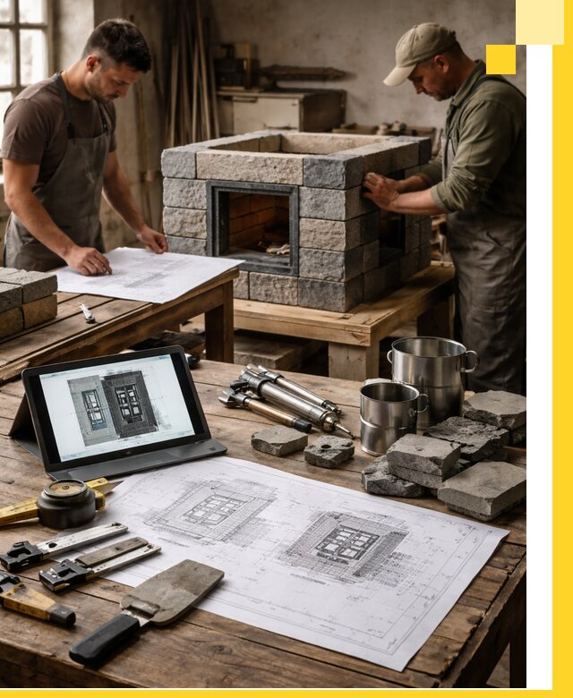 Разработка проектов печей с согласованием и монтажом в Балашихе