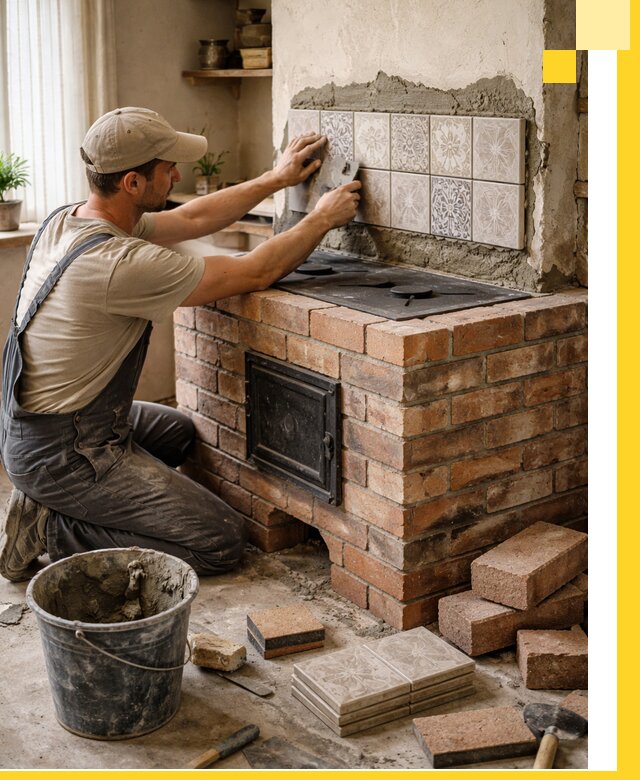 Печи с плитой на заказ монтаж гарантия и сервис в Балашихе