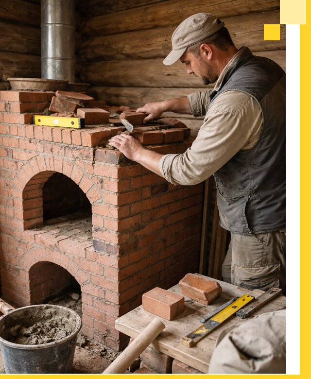 Изготовление и установка русских печей в Балашихе под ключ