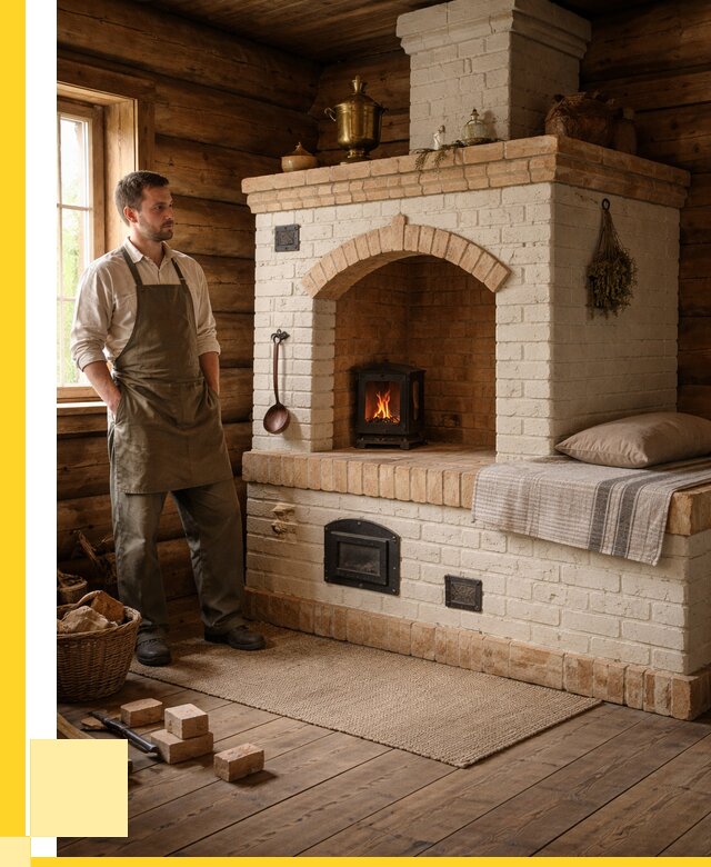 Русские печи с лежанкой под ключ в Балашихе от 153795 р. ЭриданБлш