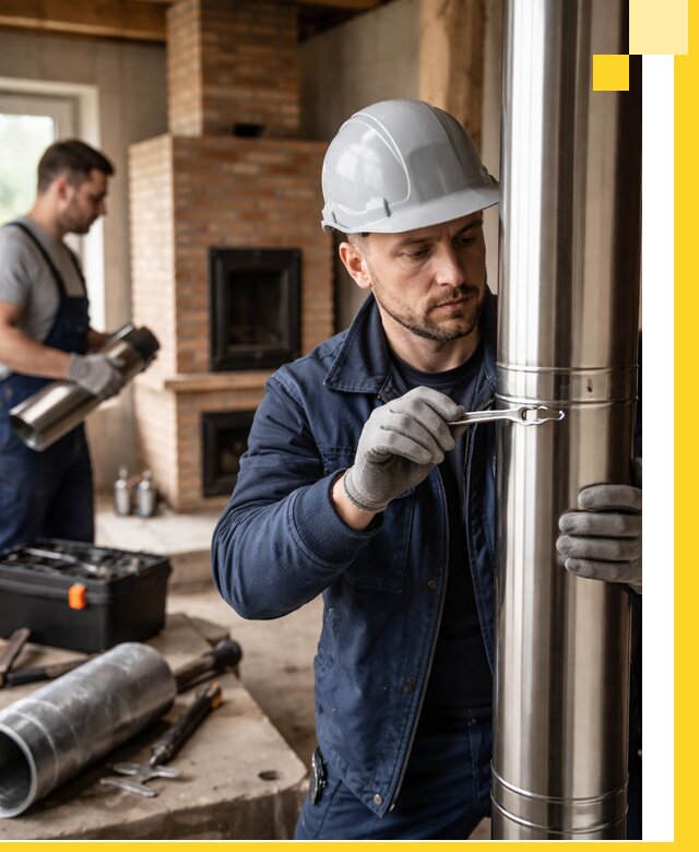 Профессиональный монтаж дымоходов для печей в Балашихе