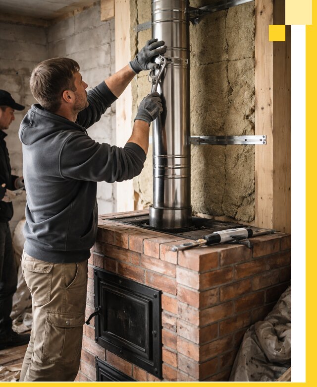 Изготовление и монтаж печей и дымоходов под ключ в Балашихе