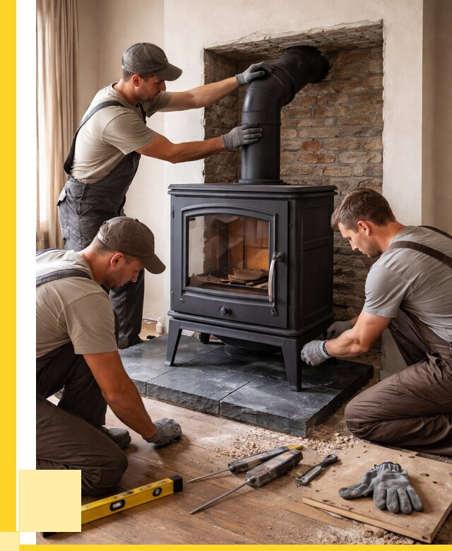 Монтаж печи камина в частном доме в Балашихе от 25633 р. | ЭриданБлш