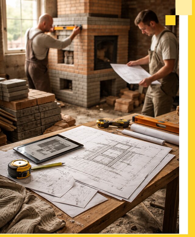 Проекты печей и каминов с индивидуальным дизайном в Балашихе