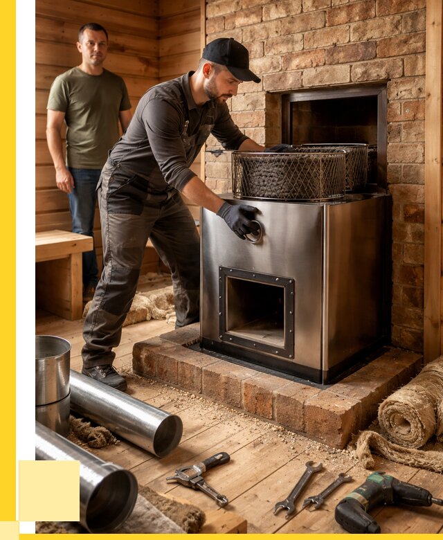 Монтаж банных печей под ключ в Балашихе от 18455 р., ЭриданБлш