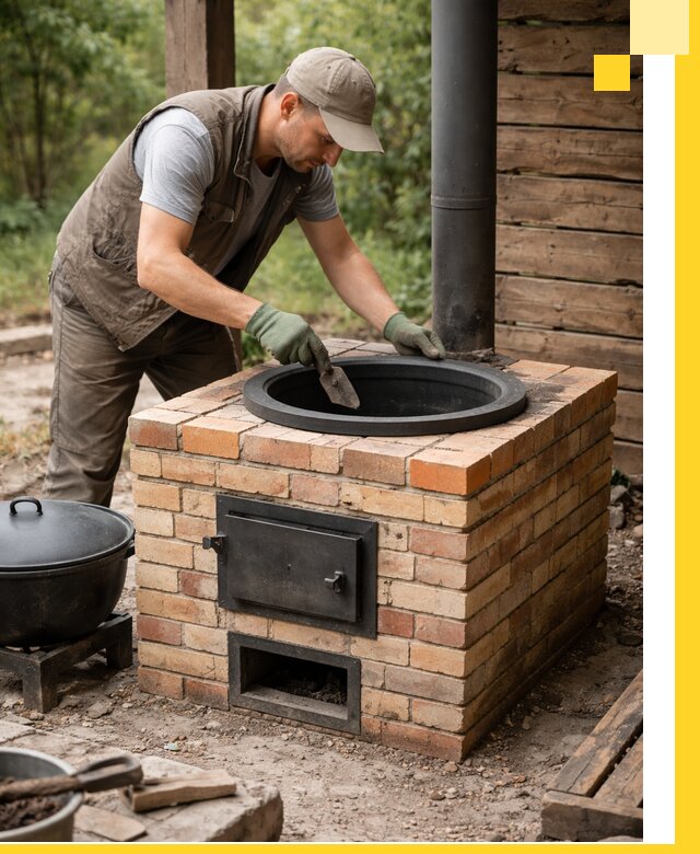 Изготовление и установка печей для казана в Балашихе под ключ