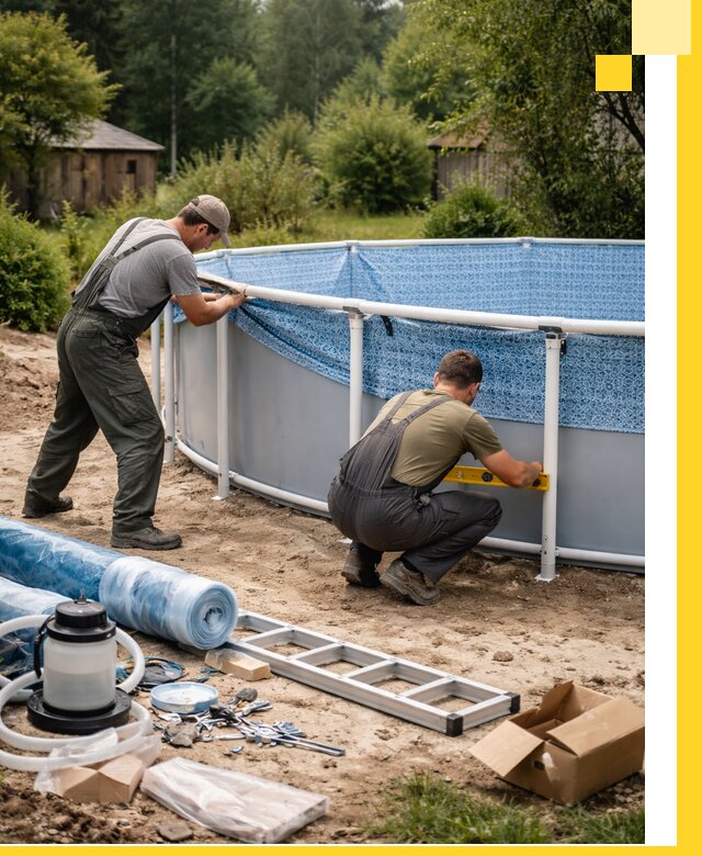 Установка и монтаж каркасных бассейнов в Балашихе под ключ