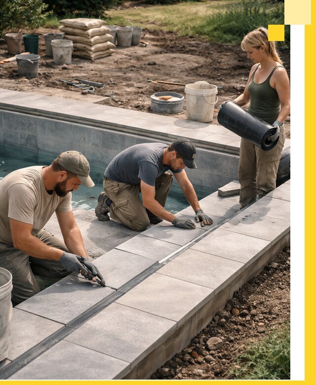 Строительство и монтаж уличных бассейнов под ключ в Балашихе