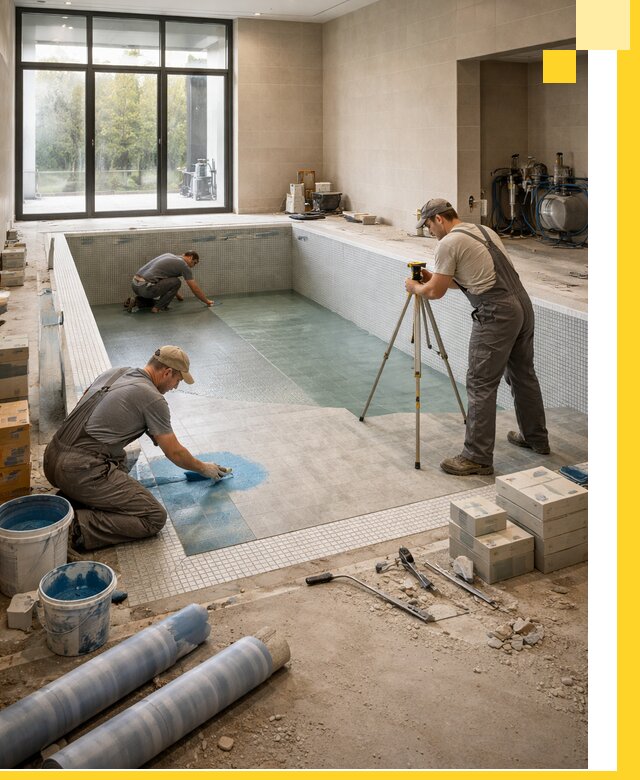 Проект и строительство закрытых бассейнов в Балашихе под ключ