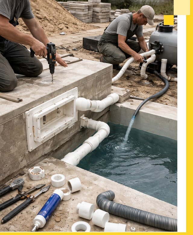 Строительство скиммерных бассейнов под ключ в Балашихе