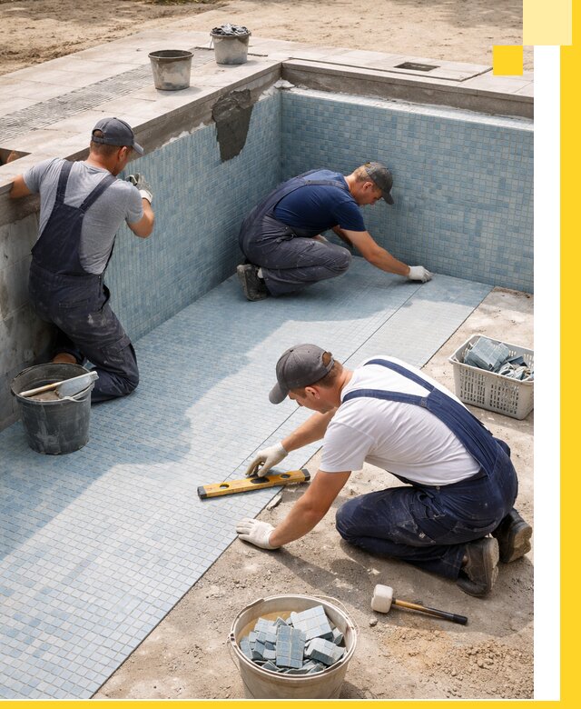 Укладка и установка плитки для бассейнов под ключ в Балашихе