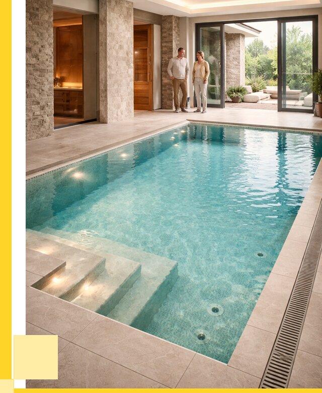 Бассейн во дворе в Балашихе: проект, отделка от 1230360 р. | ЭриданБлш