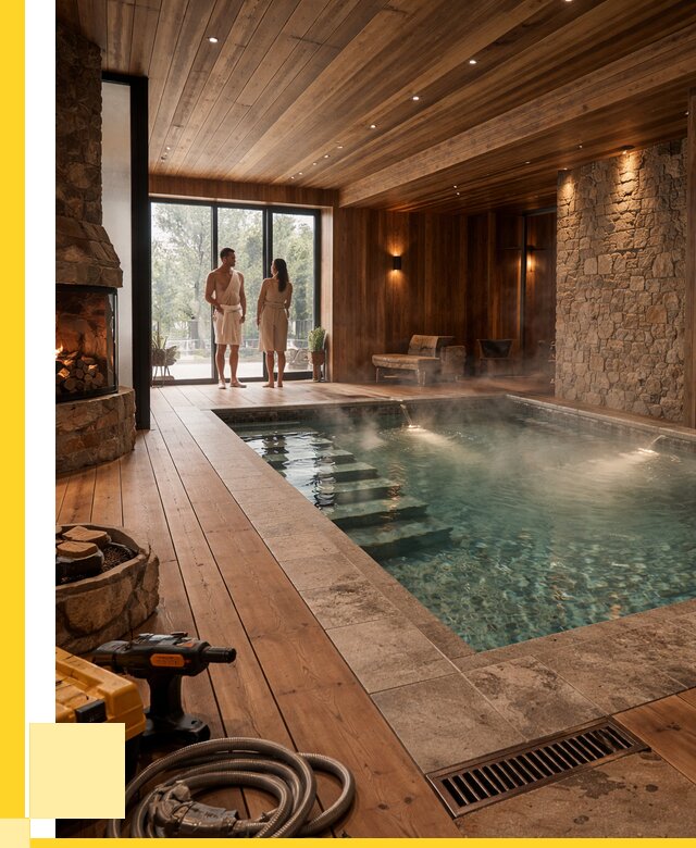 Проекты бань с бассейном под ключ в Балашихе от 76898 р., ЭриданБлш