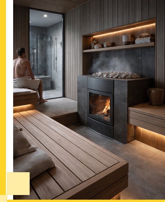 Проект сауны в частном доме в Балашихе от 35886 р. | ЭриданБлш