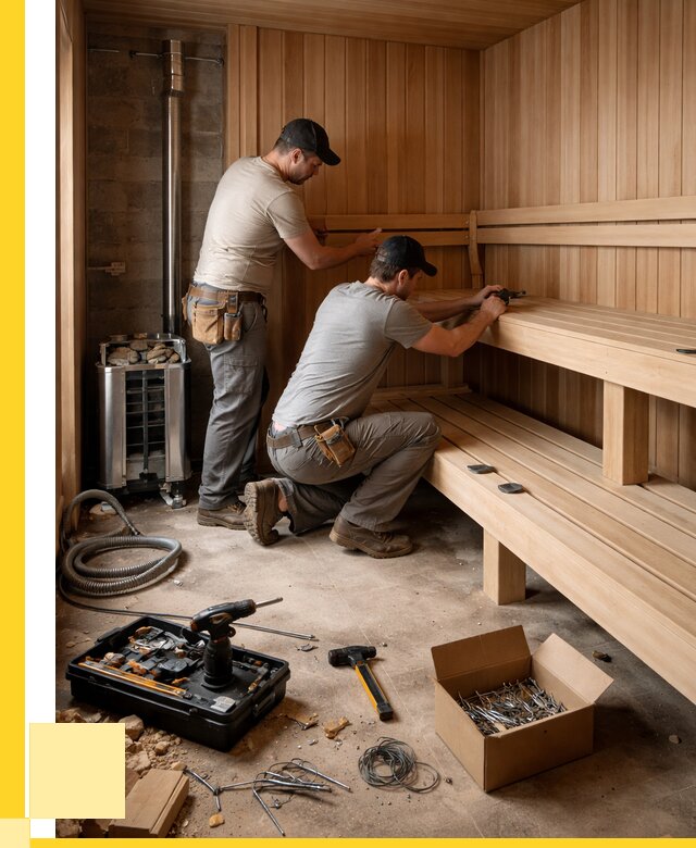 Монтаж саун под ключ в Балашихе от 123036 р. | ЭриданБлш