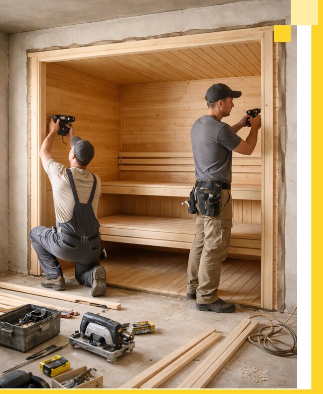 Монтаж саун под ключ в Балашихе — проектирование и установка