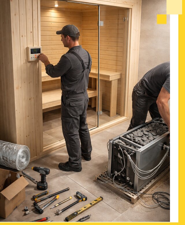 Поставка, установка и монтаж электрических саун в Балашихе