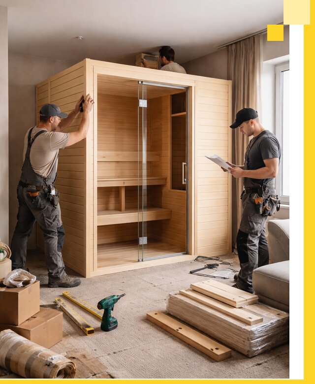 Установка и благоустройство саун в квартире в Балашихе