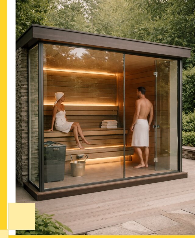 Сауна стеклянная и двери для сауны в Балашихе от 256325 р. | ЭриданБлш