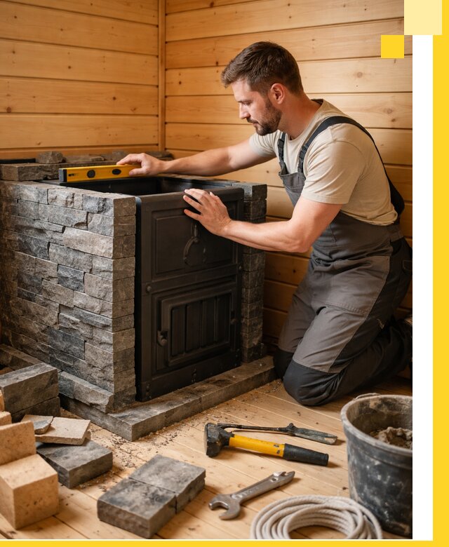 Производство и установка печей для саун под ключ в Балашихе