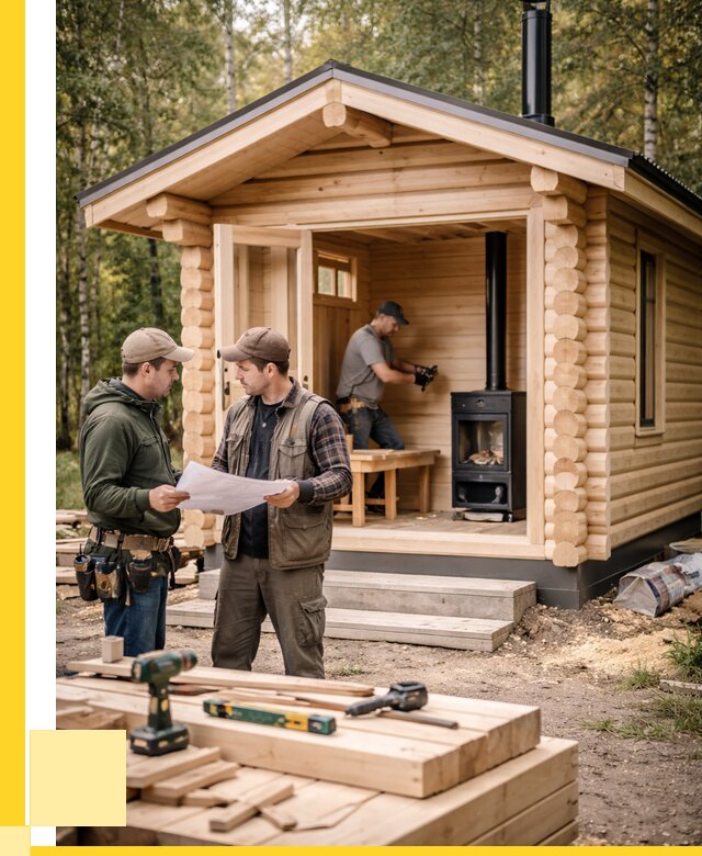 Монтаж бань под ключ в Балашихе — от 205060 р. | ЭриданБлш