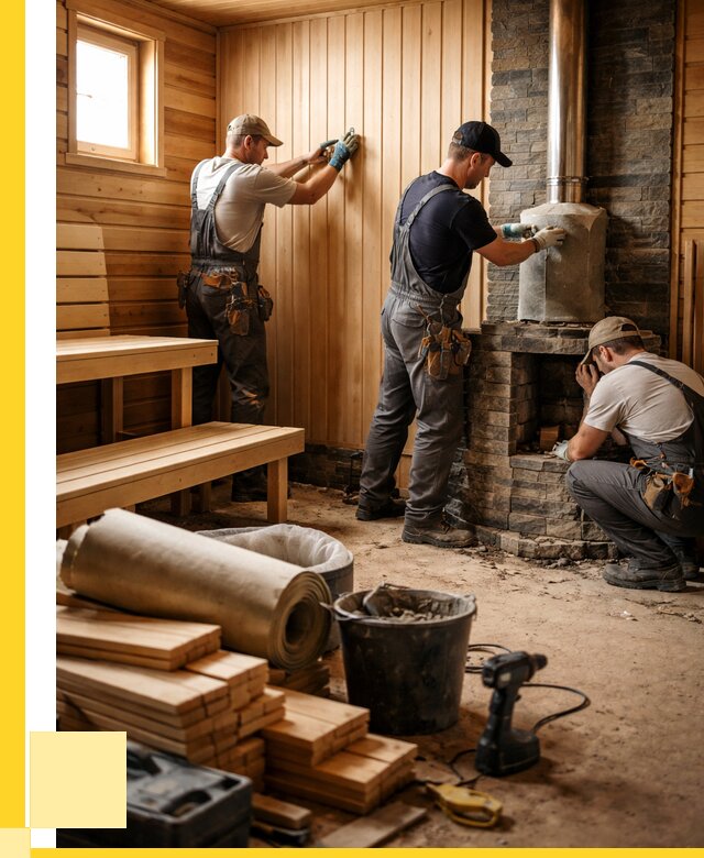 Ремонт бань под ключ в Балашихе от 46139 р. | ЭриданБлш