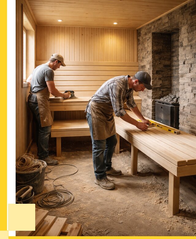 Отделка бани в Балашихе: внутренняя отделка от 3076 р. | ЭриданБлш