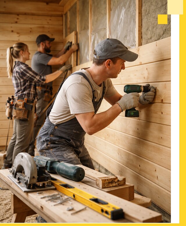 Обшивка бань под ключ в Балашихе: отделка стен и потолков