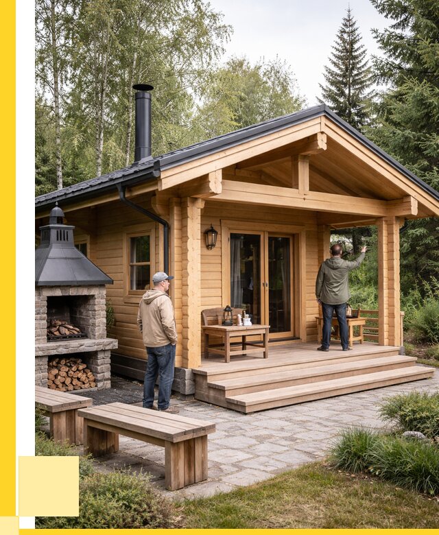 Деревянные бани под ключ в Балашихе от 461385 р. | ЭриданБлш