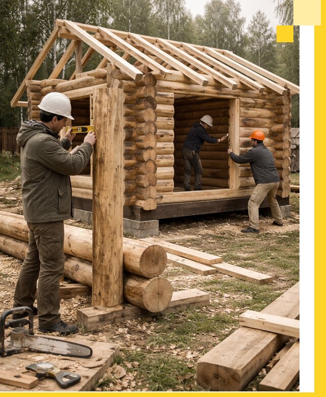 Строительство бань для дачи под ключ в Балашихе с доставкой и монтажом