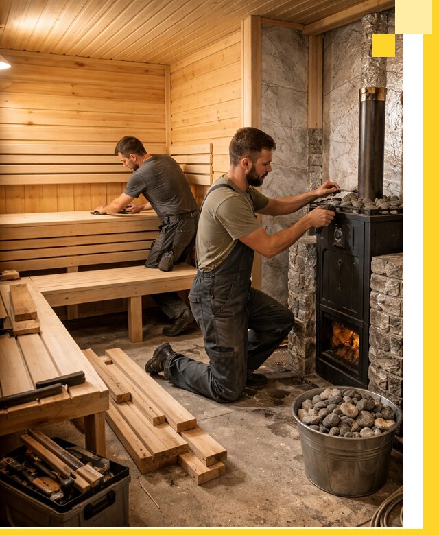 Дизайн и строительство интерьеров бань под ключ в Балашихе