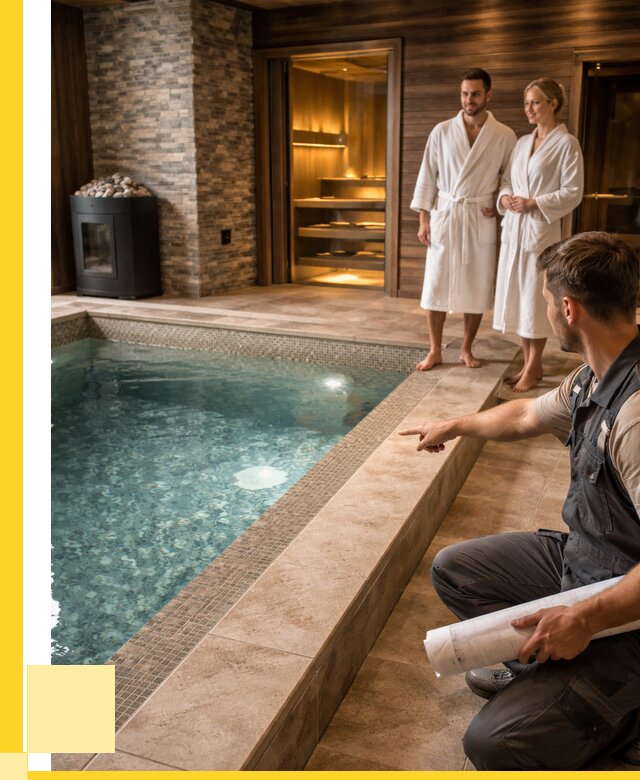 Проект бани с бассейном под ключ в Балашихе от 66645 р. | ЭриданБлш