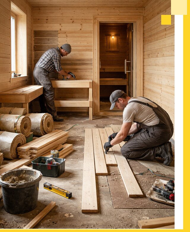 Индивидуальный проект бани с комнатой отдыха под ключ в Балашихе