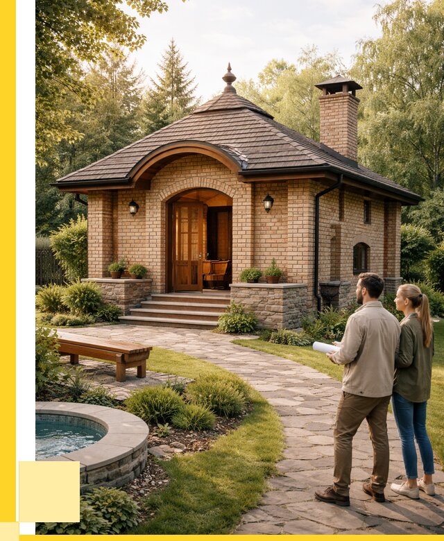 Проект кирпичной бани в Балашихе от 30759 р. | ЭриданБлш