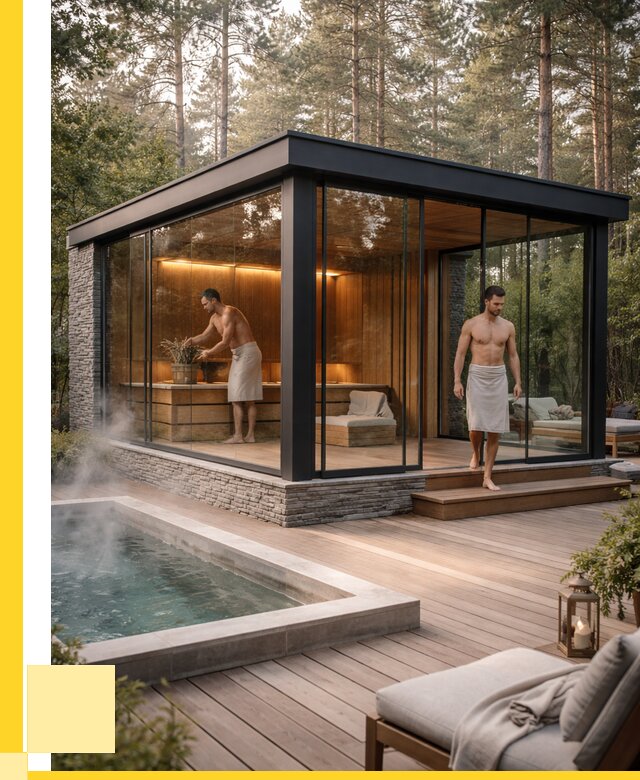 Стеклянные бани и двери в Балашихе от 461385 р. | ЭриданБлш