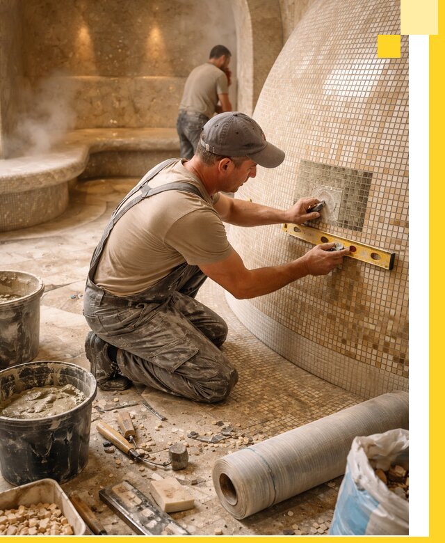 Хамам под ключ в Балашихе: проектирование, строительство, отделка