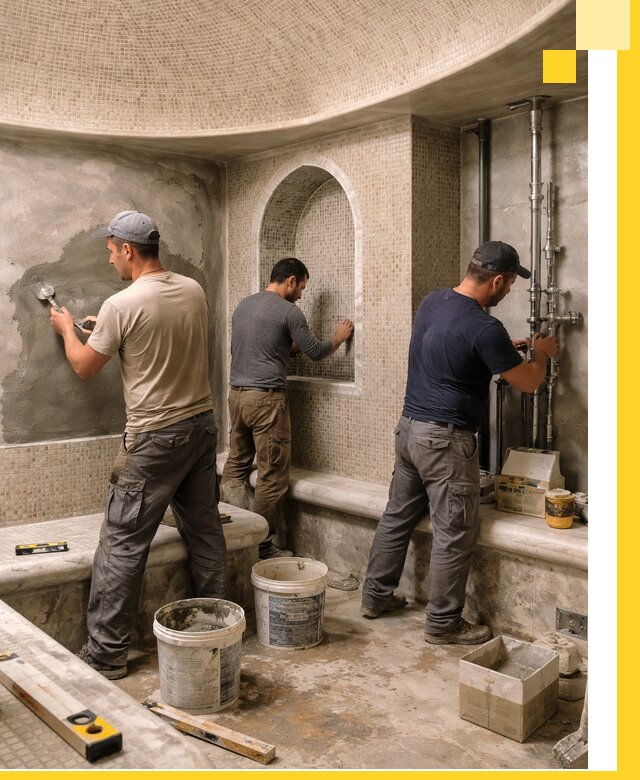 Профессиональный монтаж хамамов под ключ в Балашихе с гарантией