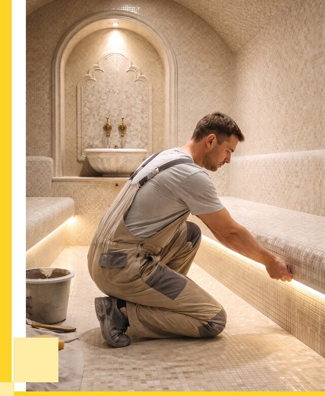 Отделка хамамов под ключ в Балашихе от 5639 р. | ЭриданБлш