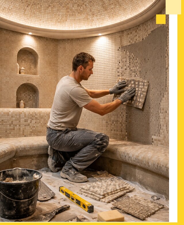 Устройство и монтаж домашнего хамама под ключ в Балашихе