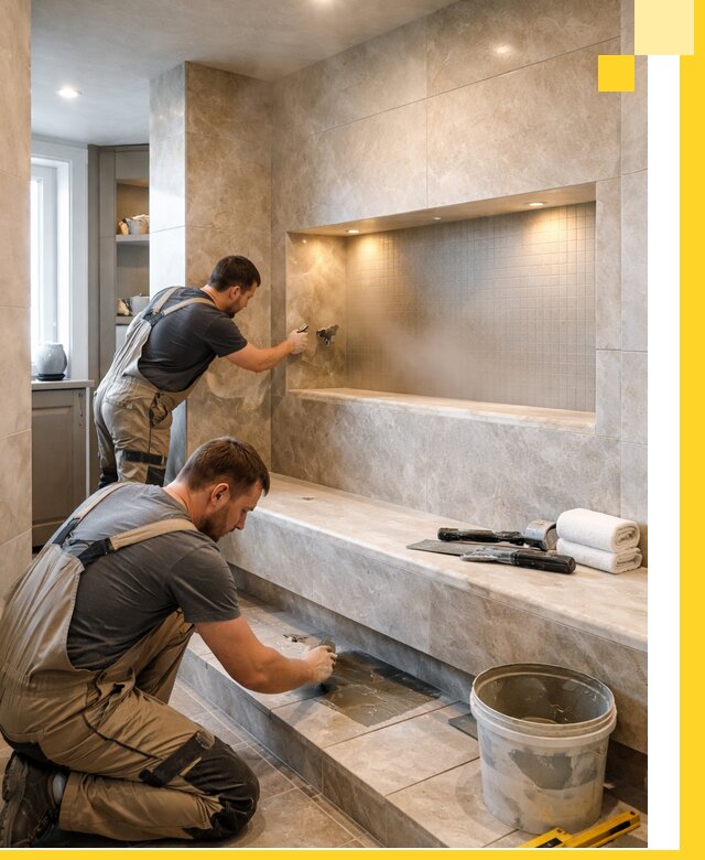 Профессиональное строительство хамама в квартире в Балашихе