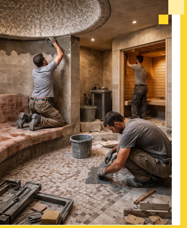 Проект и строительство хамама бани и сауны под ключ в Балашихе