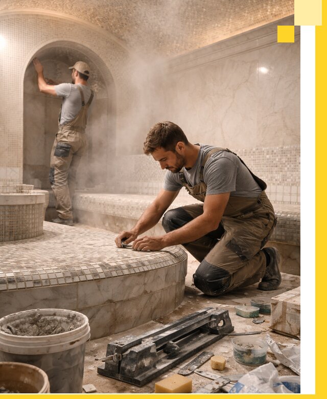 Профессиональный дизайн хамама и SPA под ключ в Балашихе